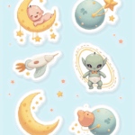 Baby Shower / Arrival - Sticker Sheet v1